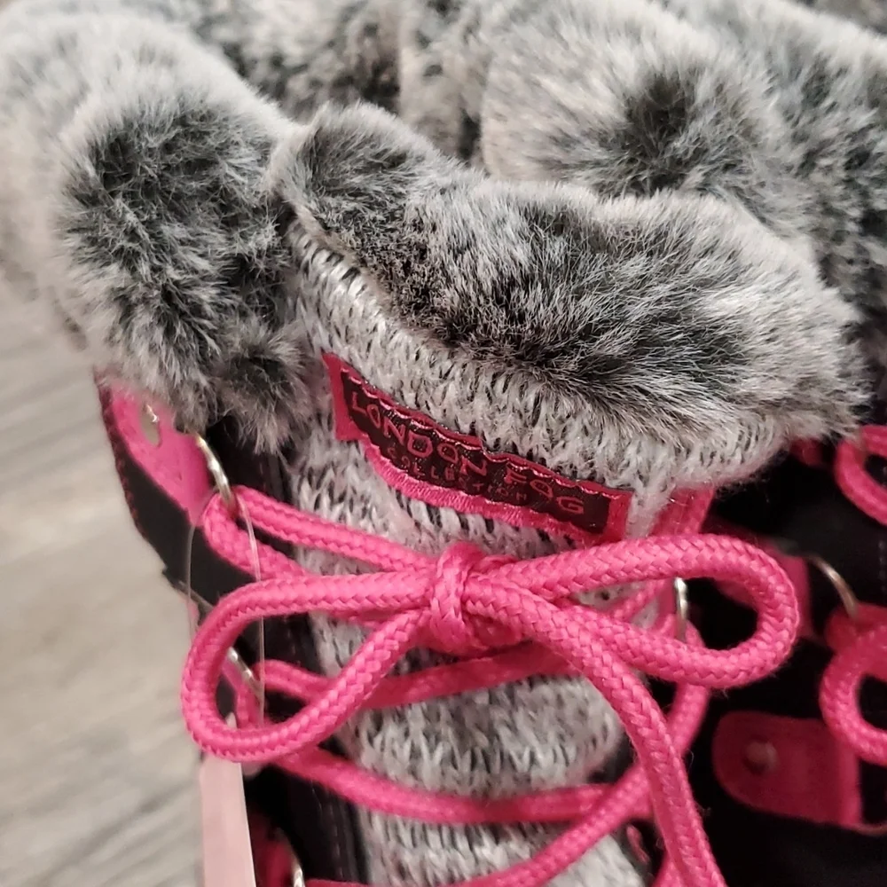 HOST PICK London Fog Tottenham Faux Fur Lined Snowboots Size 5
